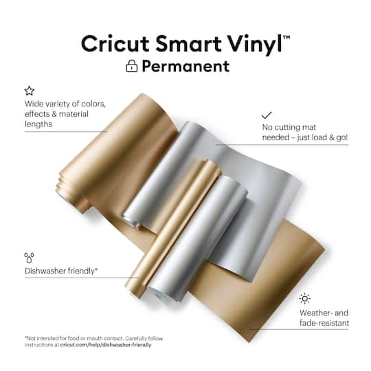 Cricut® Permanent Smart Vinyl™ Matte Metallic